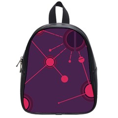 Abstract Lines Radiate Planets Web School Bags (small)  by Nexatart