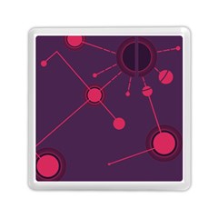 Abstract Lines Radiate Planets Web Memory Card Reader (square)  by Nexatart