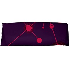 Abstract Lines Radiate Planets Web Body Pillow Case Dakimakura (two Sides) by Nexatart