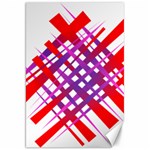 Chaos Bright Gradient Red Blue Canvas 20  x 30   19.62 x28.9  Canvas - 1