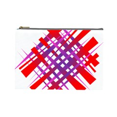 Chaos Bright Gradient Red Blue Cosmetic Bag (large)  by Nexatart