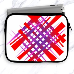 Chaos Bright Gradient Red Blue Apple Ipad 2/3/4 Zipper Cases by Nexatart