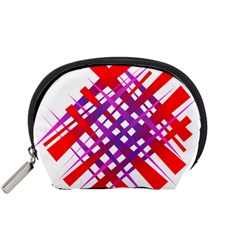 Chaos Bright Gradient Red Blue Accessory Pouches (small)  by Nexatart