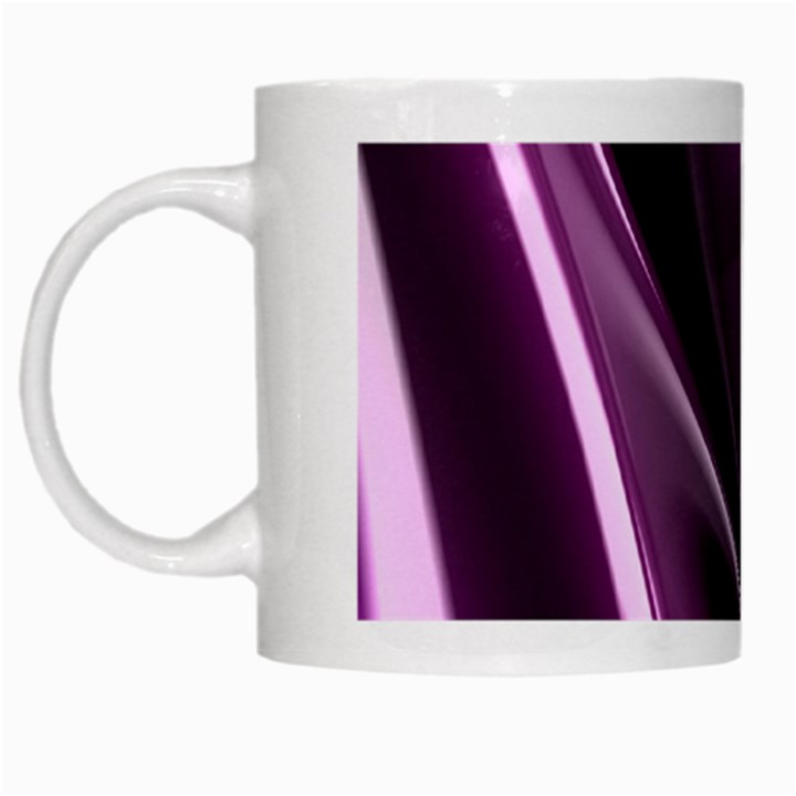 Fractal Mathematics Abstract White Mugs