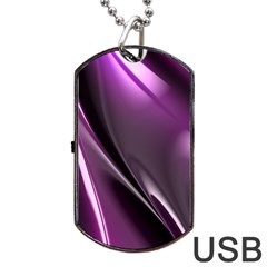 Fractal Mathematics Abstract Dog Tag Usb Flash (one Side) by Nexatart