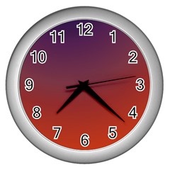 Course Colorful Pattern Abstract Wall Clocks (silver)  by Nexatart