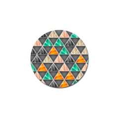 Abstract Geometric Triangle Shape Golf Ball Marker (4 Pack) by Nexatart