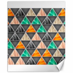 Abstract Geometric Triangle Shape Canvas 16  X 20   by Nexatart