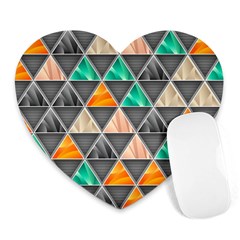 Abstract Geometric Triangle Shape Heart Mousepads by Nexatart