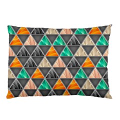 Abstract Geometric Triangle Shape Pillow Case by Nexatart