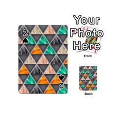 Abstract Geometric Triangle Shape Playing Cards 54 (mini)  by Nexatart