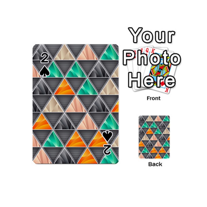 Abstract Geometric Triangle Shape Playing Cards 54 (Mini) 