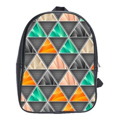 Abstract Geometric Triangle Shape School Bags (xl)  by Nexatart