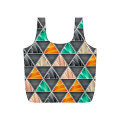 Abstract Geometric Triangle Shape Full Print Recycle Bags (s)  by Nexatart