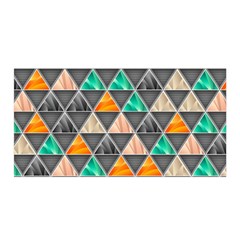 Abstract Geometric Triangle Shape Satin Wrap by Nexatart