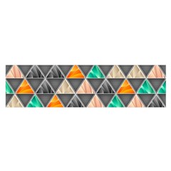 Abstract Geometric Triangle Shape Satin Scarf (oblong) by Nexatart