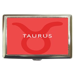 Zodizc Taurus Red Cigarette Money Cases by Mariart