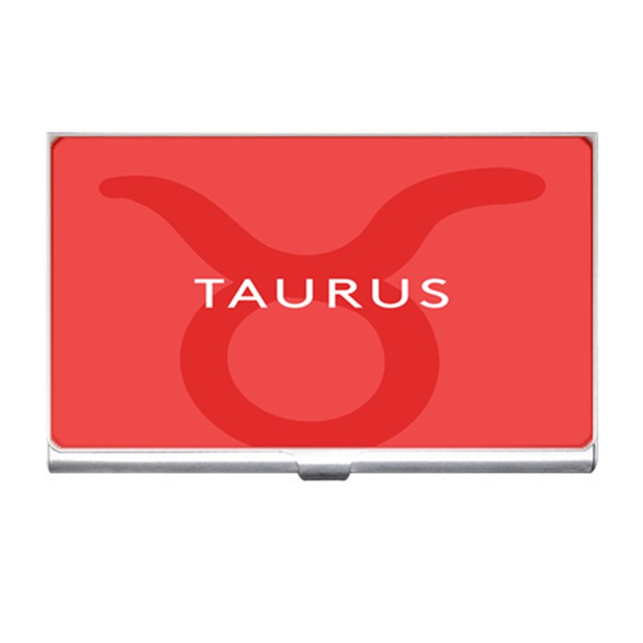 Zodizc Taurus Red Business Card Holders