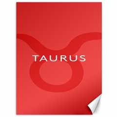 Zodizc Taurus Red Canvas 36  X 48   by Mariart