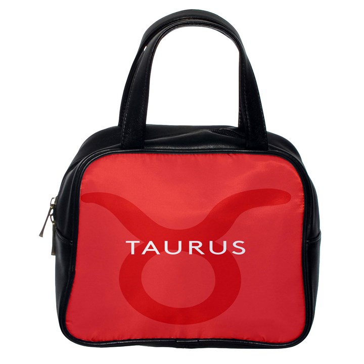 Zodizc Taurus Red Classic Handbags (One Side)