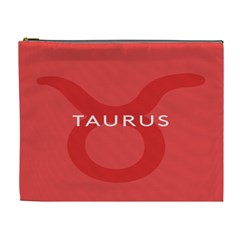 Zodizc Taurus Red Cosmetic Bag (xl) by Mariart