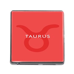 Zodizc Taurus Red Memory Card Reader (square) by Mariart