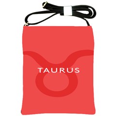 Zodizc Taurus Red Shoulder Sling Bags by Mariart