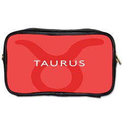 Zodizc Taurus Red Toiletries Bags by Mariart