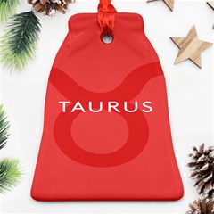 Zodizc Taurus Red Bell Ornament (two Sides)