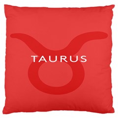 Zodizc Taurus Red Large Cushion Case (two Sides) by Mariart