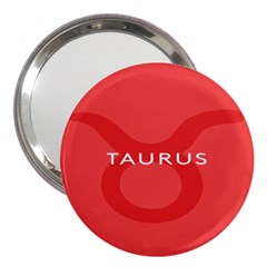 Zodizc Taurus Red 3  Handbag Mirrors by Mariart