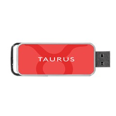 Zodizc Taurus Red Portable Usb Flash (two Sides) by Mariart