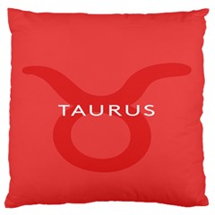 Zodizc Taurus Red Standard Flano Cushion Case (one Side) by Mariart