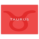 Zodizc Taurus Red Double Sided Flano Blanket (Medium)  60 x50  Blanket Front