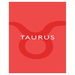 Zodizc Taurus Red Drawstring Bag (small) by Mariart