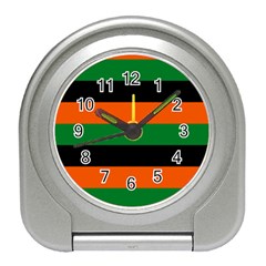 Color Green Orange Black Travel Alarm Clocks by Mariart