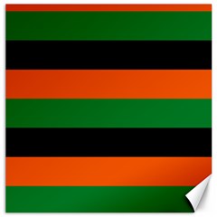 Color Green Orange Black Canvas 16  X 16   by Mariart