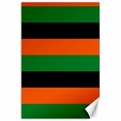 Color Green Orange Black Canvas 24  X 36  by Mariart