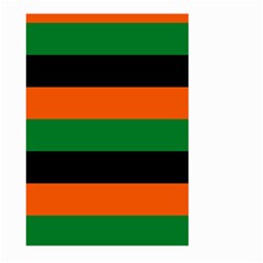 Color Green Orange Black Large Garden Flag (two Sides) by Mariart