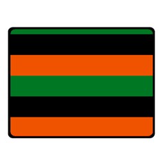 Color Green Orange Black Double Sided Fleece Blanket (small)  by Mariart