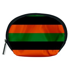 Color Green Orange Black Accessory Pouches (medium)  by Mariart