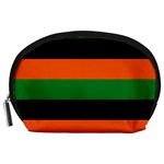 Color Green Orange Black Accessory Pouches (Large)  Front