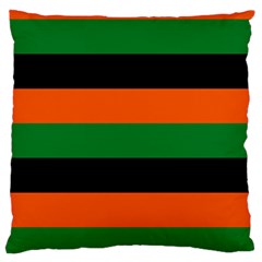 Color Green Orange Black Standard Flano Cushion Case (two Sides) by Mariart