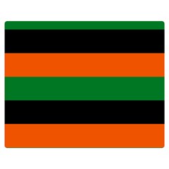 Color Green Orange Black Double Sided Flano Blanket (medium)  by Mariart