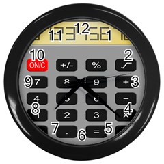 Calculator Wall Clocks (black)