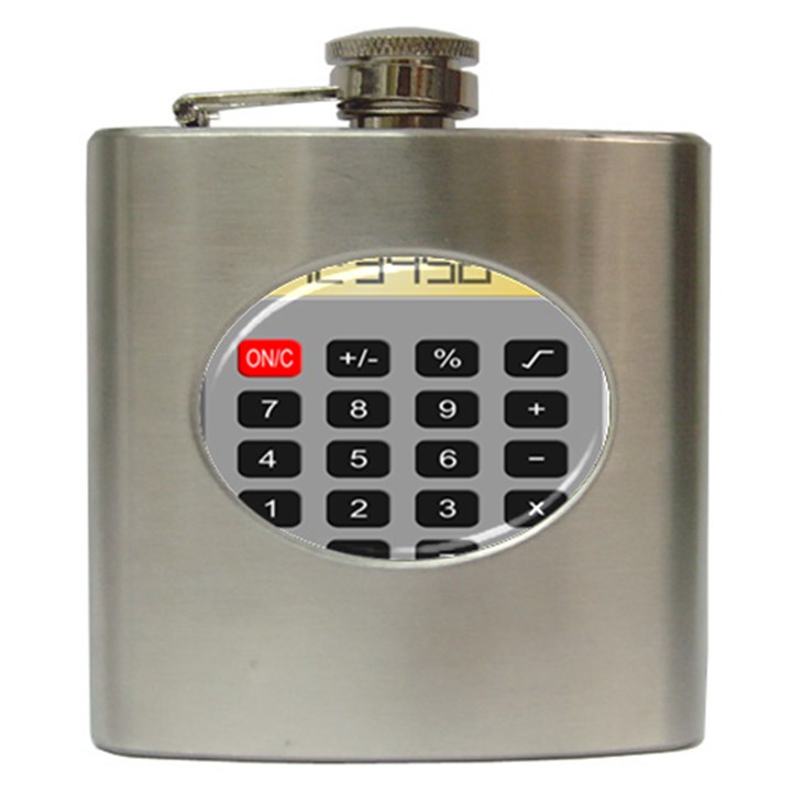 Calculator Hip Flask (6 oz)