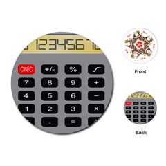 Calculator Playing Cards (round) 