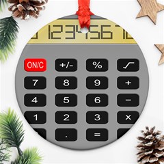 Calculator Round Ornament (two Sides) by Mariart