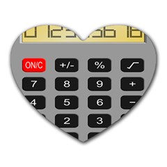 Calculator Heart Mousepads by Mariart