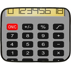 Calculator Double Sided Fleece Blanket (mini)  by Mariart